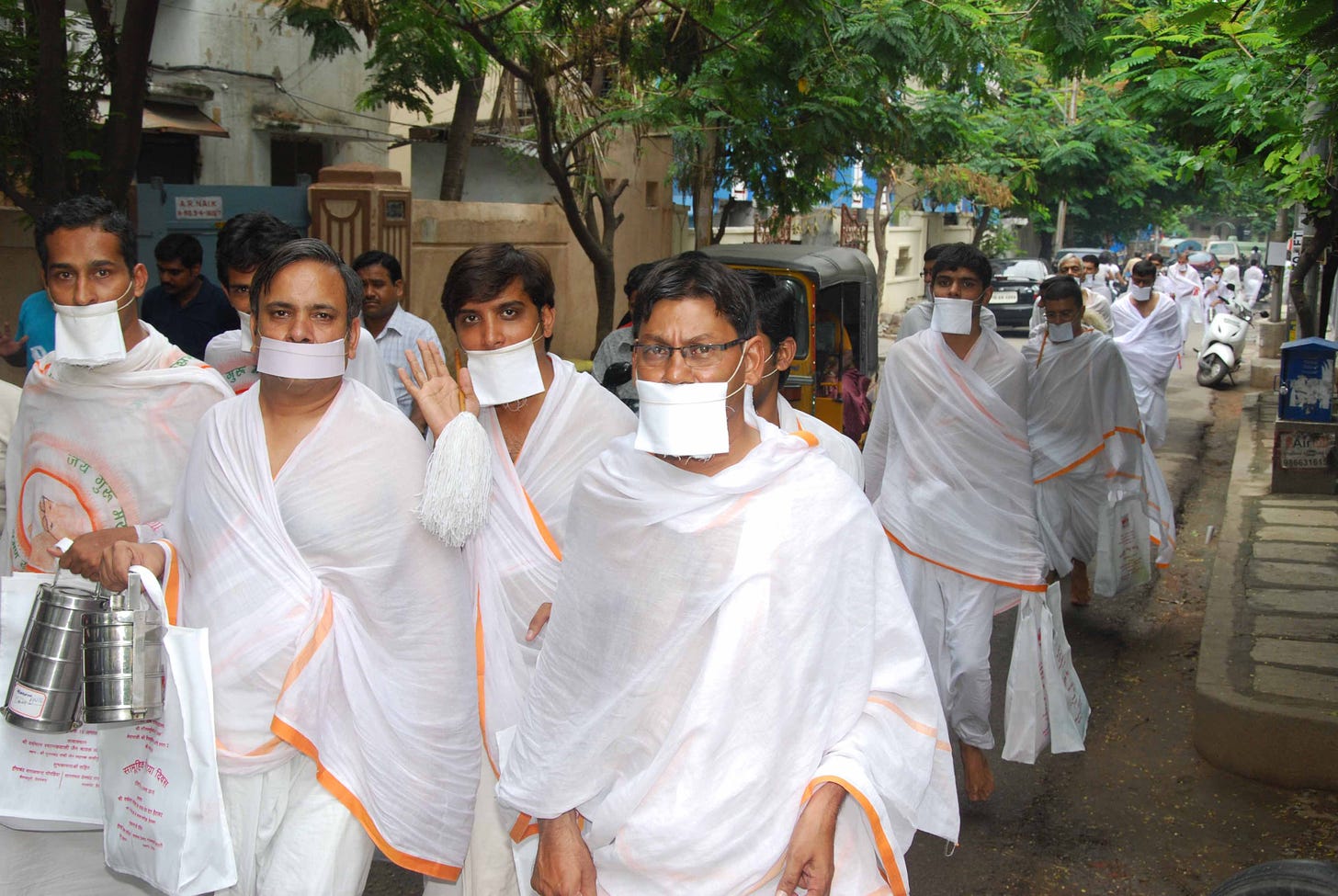 jain monks | Jainism in 2019 | Ruffle blouse, Fashion, Tops