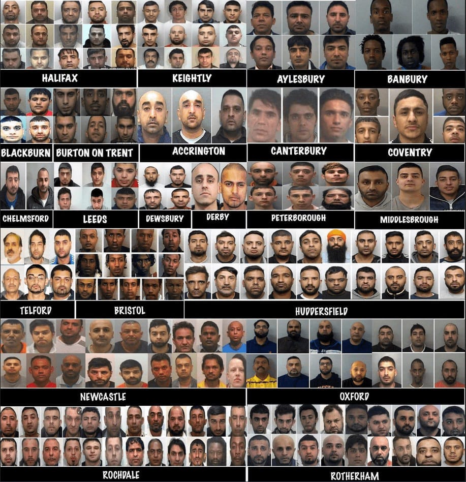 Pakistani rape gangs targeted young White girls across Britain for decades