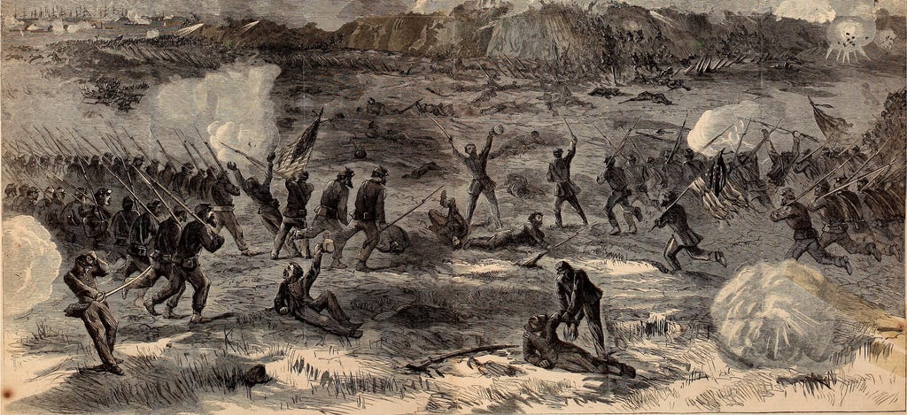 https://upload.wikimedia.org/wikipedia/commons/thumb/7/7b/Assault_and_capture_of_Fort_Fisher_January_1865_Harper%27s_Weekly.png/1024px-Assault_and_capture_of_Fort_Fisher_January_1865_Harper%27s_Weekly.png