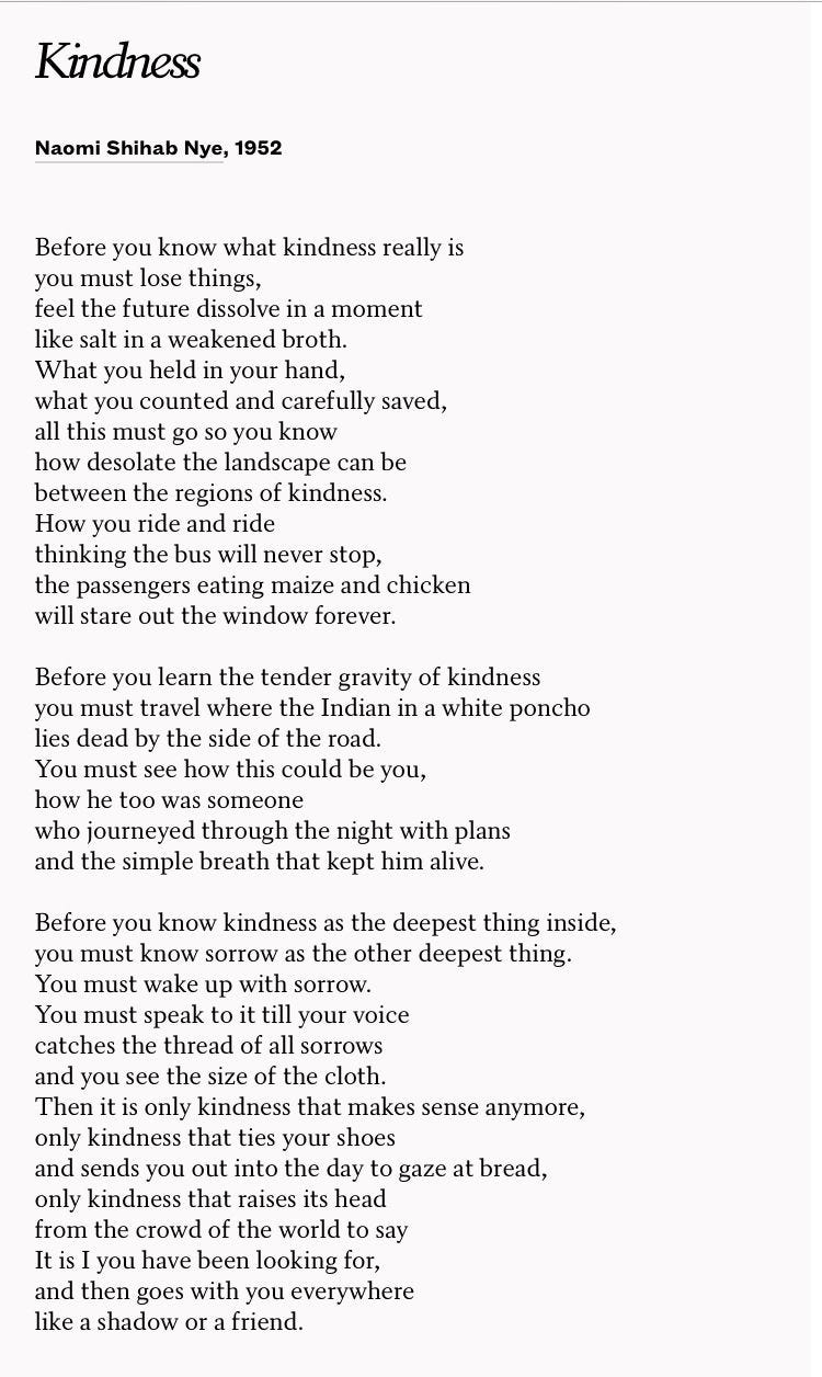 Kindness | Naomi Shihab Nye | Kindness poem, Kindness, Poems