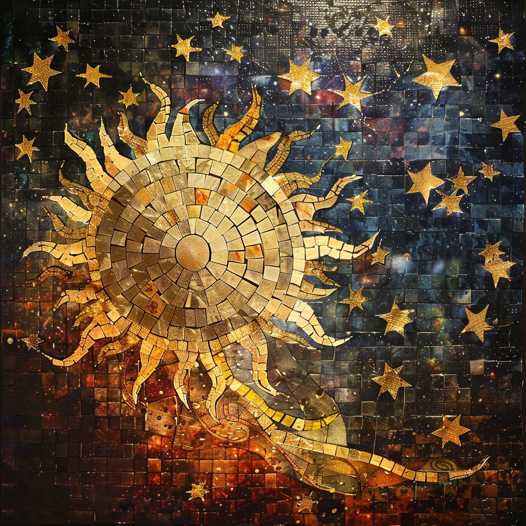 https://cdn.discordapp.com/attachments/1161663070364500081/1263307706131943454/ike0263_mosaic_graphic_art_concept_of_the_sun_and_stars_in_spac_63ab2911-3fad-42d7-84a8-f5cb06d32977.png?ex=6699c27c&is=669870fc&hm=798200abbdba6282d8fb3def02d5ad63aa170a6778c9d7d04ef727b72adc0953&