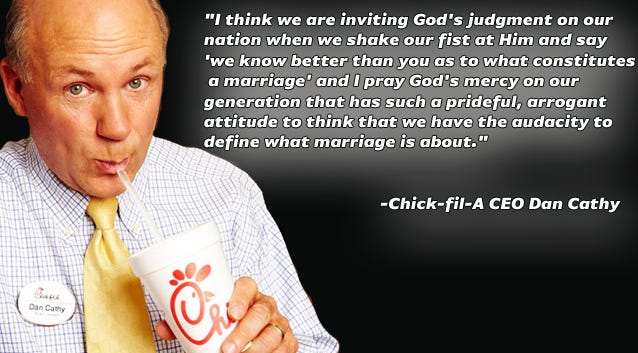 Chick fil a anti gay meme - profgagas