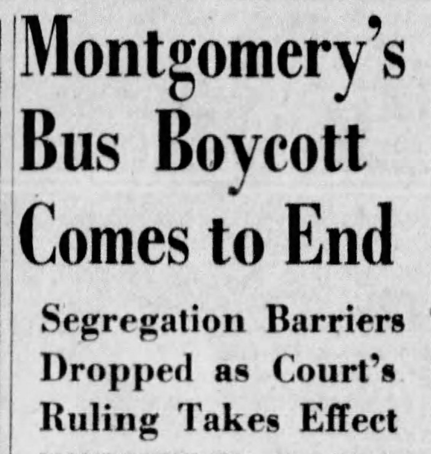 Montgomery Bus Boycott - Topics on Newspapers.com