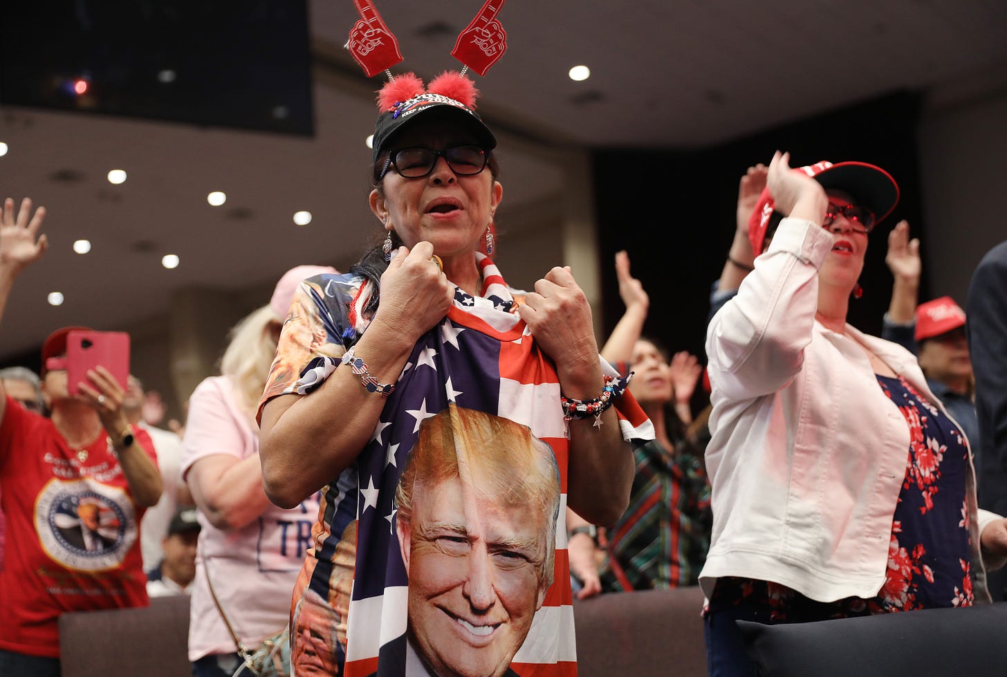 The Trump Campaign Launches “Evangelicals For Trump” Coalition In Miami, 2020. (Photo by Joe Raedle/Getty Images)