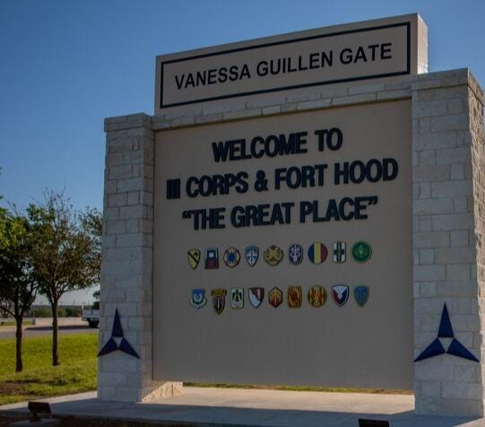 Gate to Fort Hood