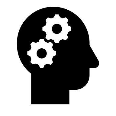 Head with gears with solid fill