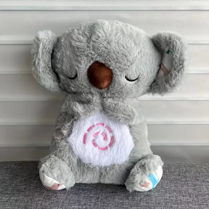 cuddly koala plush toy - soft polyester cartoon animal stuffed doll, perfect for bed & sofa pillow, ideal christmas gift for teens & adults grey 8