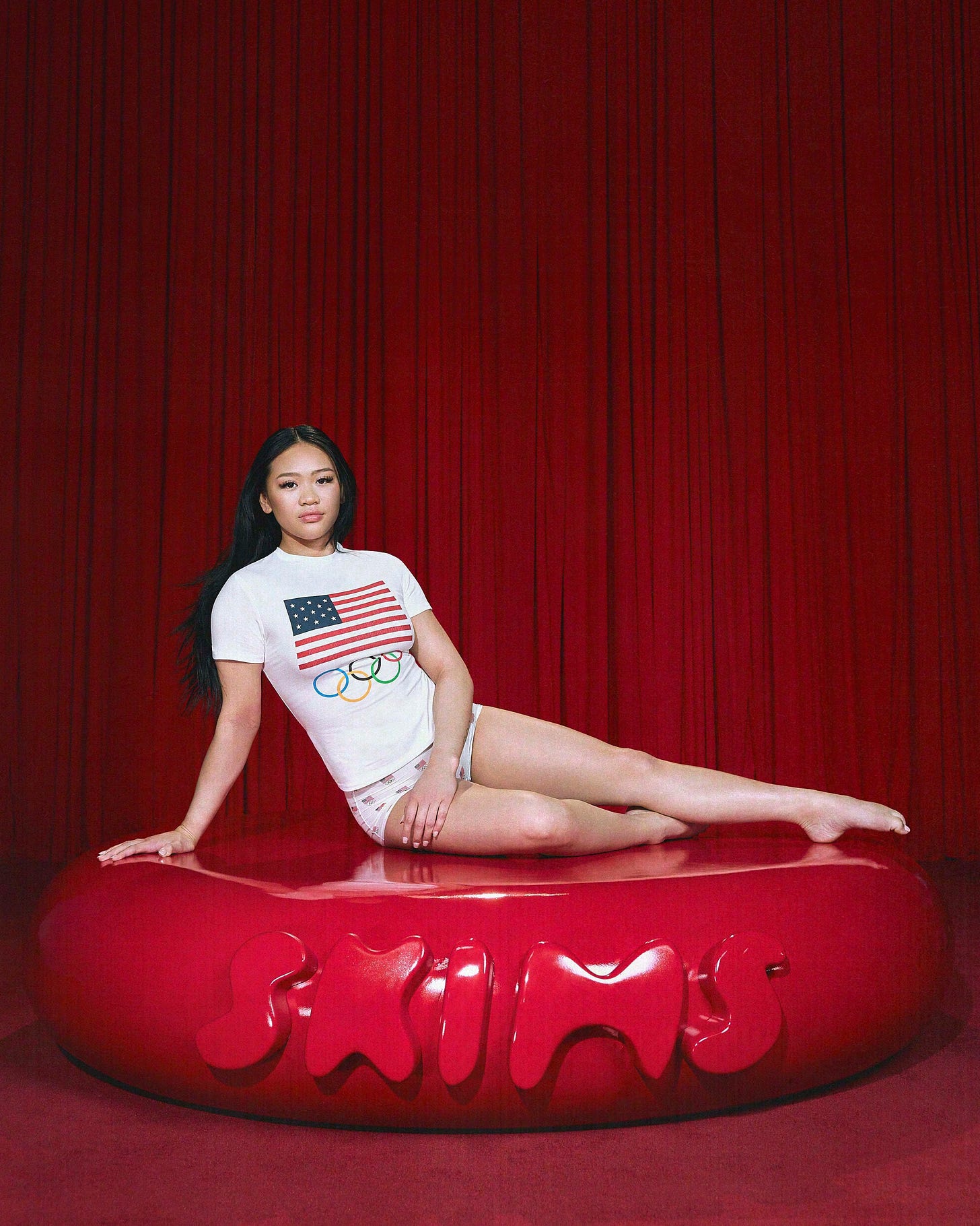 Sunisa Lee for Kim Kardashian's Skims x Team USA Olympics 2024