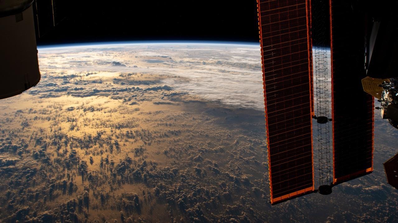 The International Space Station orbiting over the Philippine Sea. Photo: NASA