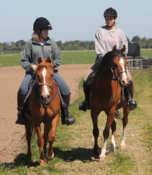 Kass, at right, with Merlin.