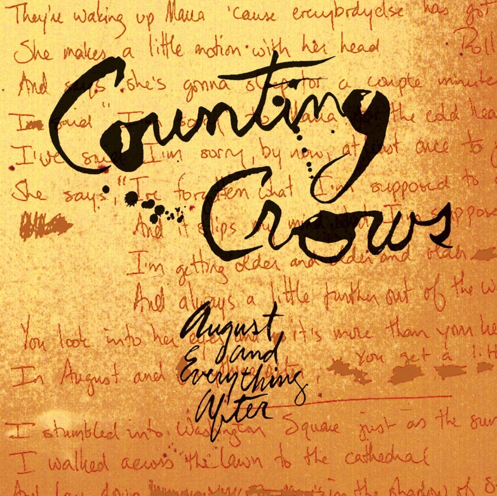 Counting Crows - August and Everything After Lyrics and Tracklist | Genius