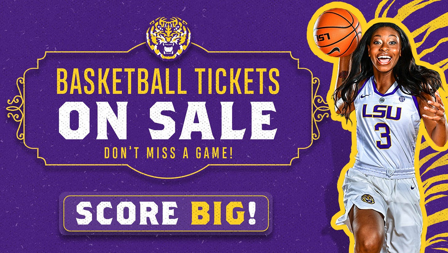 Women's Basketball Single Game Tickets Now On Sale – LSU