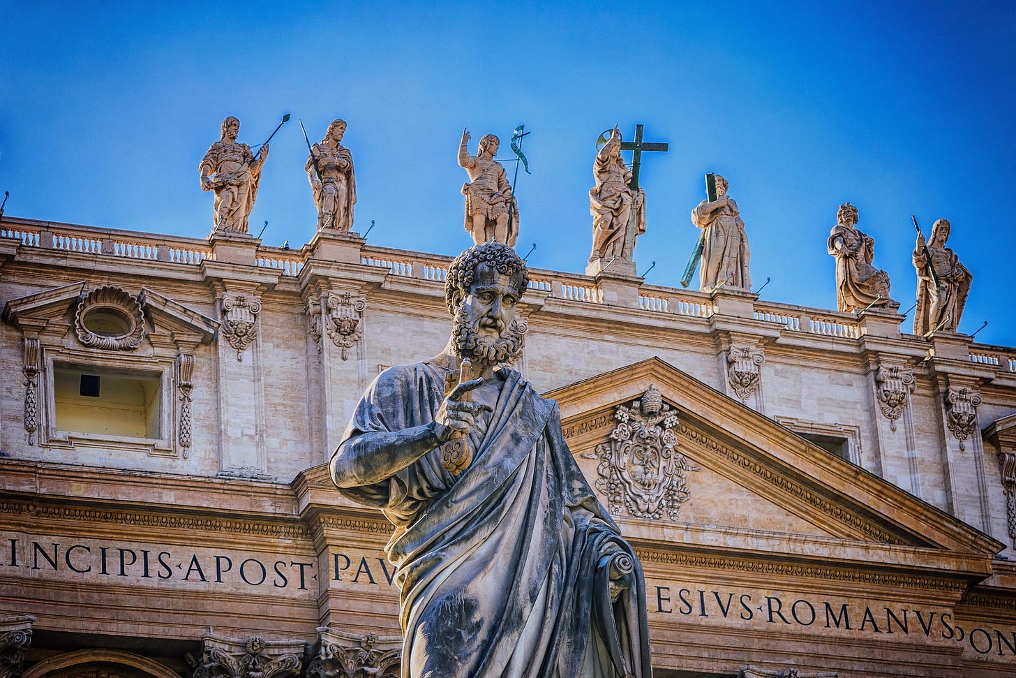 A statue of the apostle Peter in Rome.