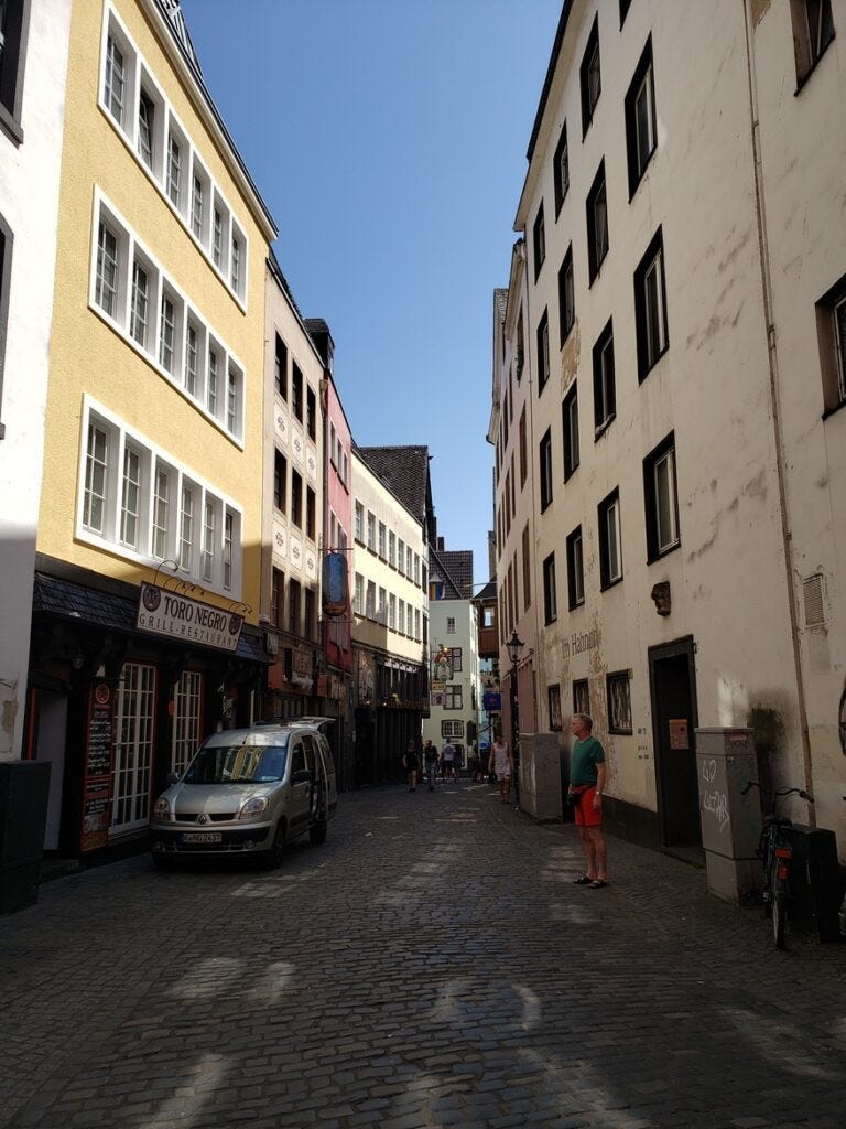 Side streets in Cologne Germany