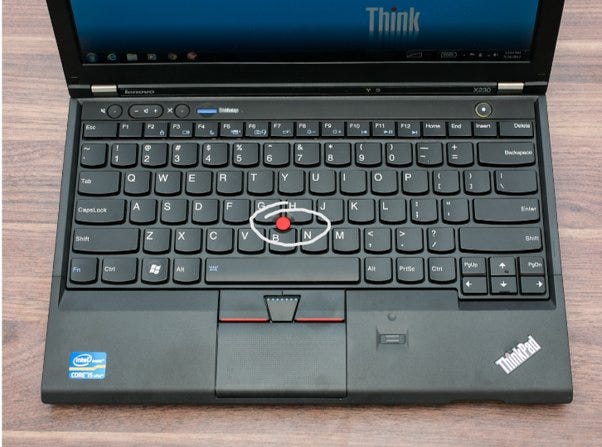 Does anyone use the little red nub on the thinkpad Lenovo laptops? - Quora