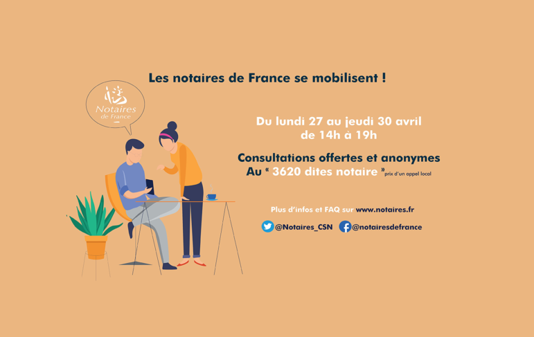 Consultez gratuitement un Notaire en appelant le 36.20 - CNR