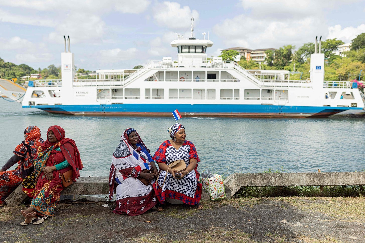 Migrant women on the French island of Mayotte have settled in slums and the government wants to demolish their makeshift housing. Photo: AFP