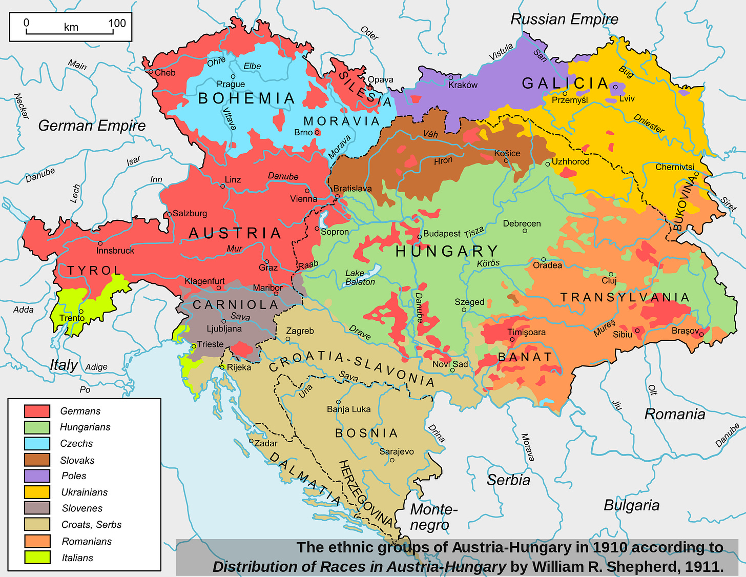 Atlas of Austro-Hungarian Empire - Vivid Maps