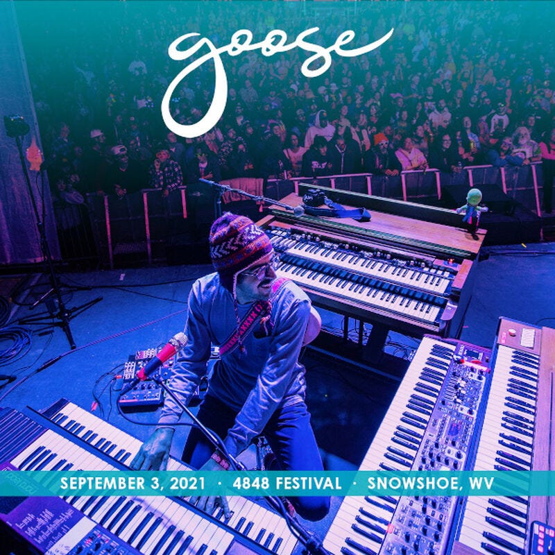 Goose Live Concert Setlist at 4848 Festival, Snowshoe, WV on 09-03-2021