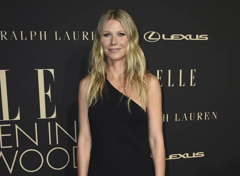 FILE - Gwyneth Paltrow arrives at the 26th annual ELLE Women in Hollywood Celebration at the Four Seasons Hotel on Monday, Oct. 14, 2019, in Los Angeles. Paltrow goes on trial starting Tuesday, March 21, 2023, in the Utah ski resort town of Park City where she is accused in a lawsuit of crashing into a skier during a 2016 family sky vacation. (Photo by Jordan Strauss/Invision/AP, File)