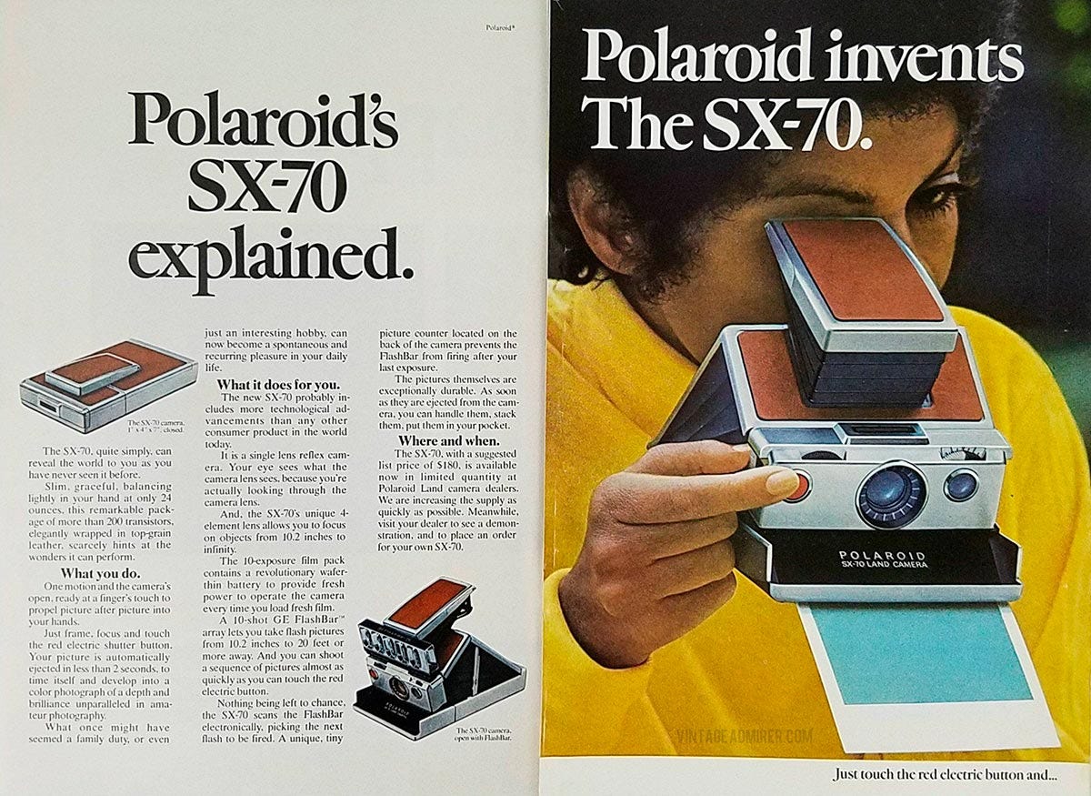 Polaroid SX-70, así se restaura la cámara instantánea más icónica de la  historia | PHOTOLARI