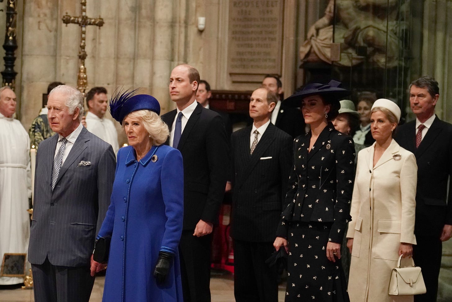 Royals arriving at the Commonwealth Day service 2023