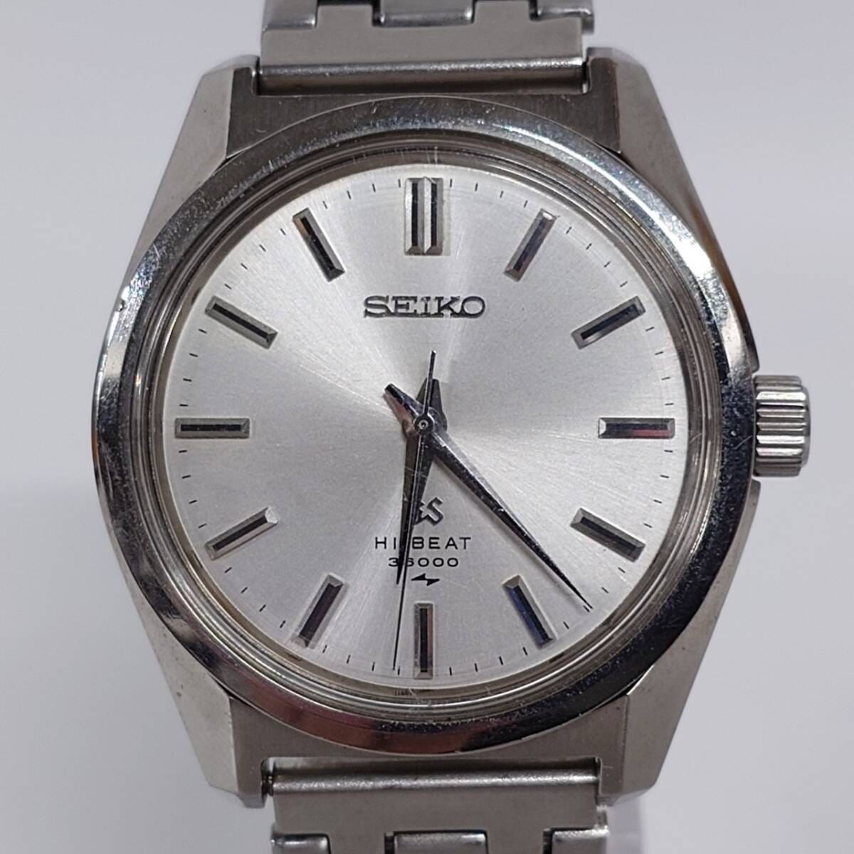 1円~【実動】SEIKO グランドセイコー ハイビート 36000 4520-8000 手巻き メンズ腕時計 シルバー文字盤 GSメダリオン 3針 G152642