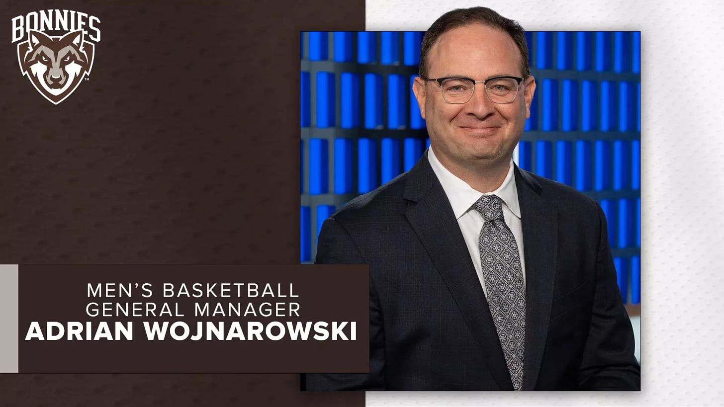 Wojnarowski, '91, Retires From ESPN To Accept GM Role With Bonnies  Basketball Program - St. Bonaventure