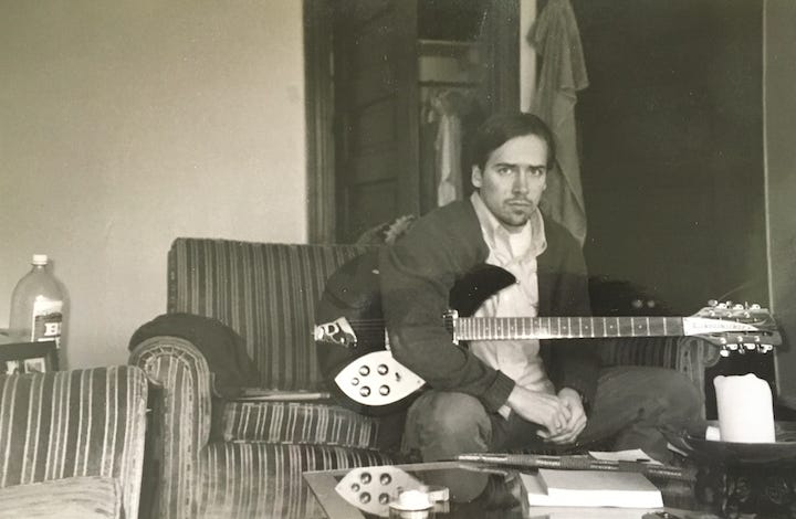 Faux Jean in 1992 with his Rickenbacker 12-string