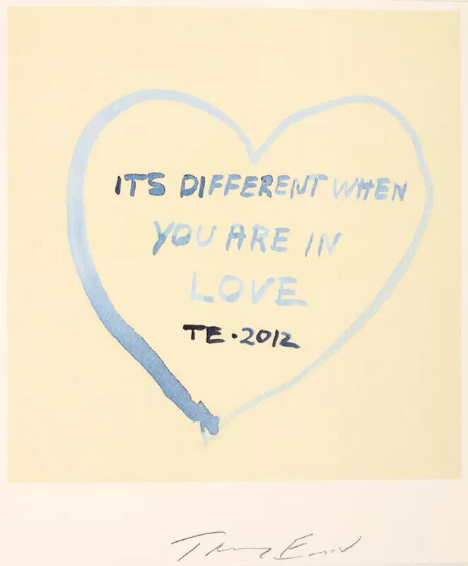 Tracey Emin | ITS DIFFERENT WHEN YOU ARE IN LOVE (2012) | Artsy