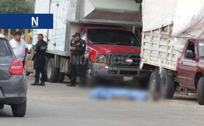Tan sorpresivo fue el infarto que un hombre sufrió a media calle. (Foto: Novedades Yucatán)