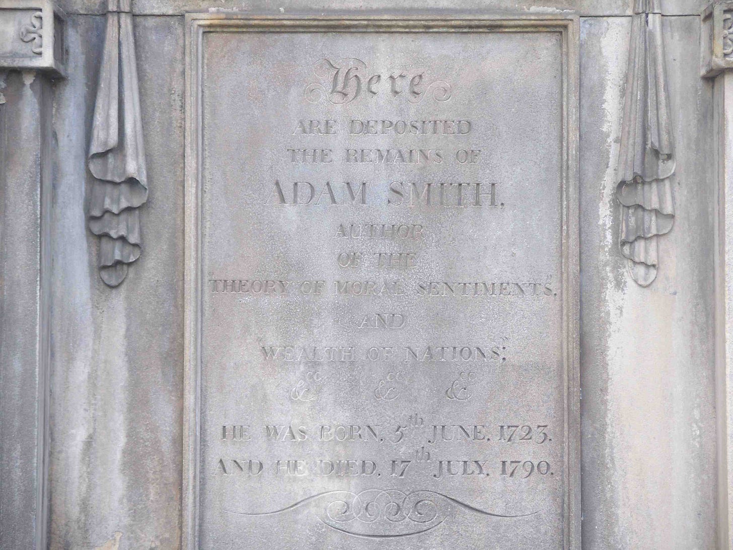 Adam Smith's Grave (1723-90) | Rice on History