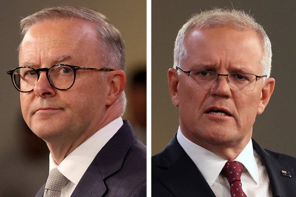 Election 2022: Scott Morrison and Anthony Albanese agree to election ...