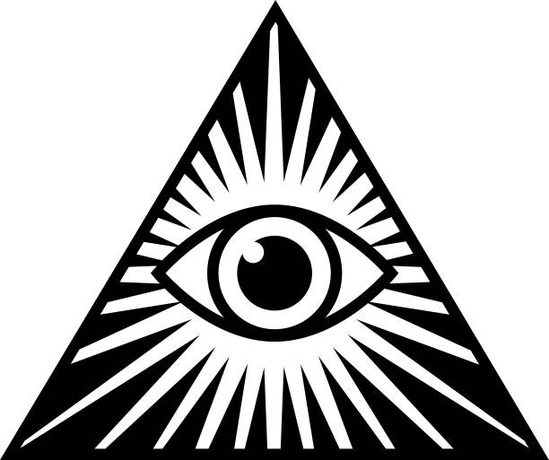 Black And White Pyramid Eye Pyramid Icon Stock Illustration - Download  Image Now - Third Eye, Eye, Triangle Shape - iStock
