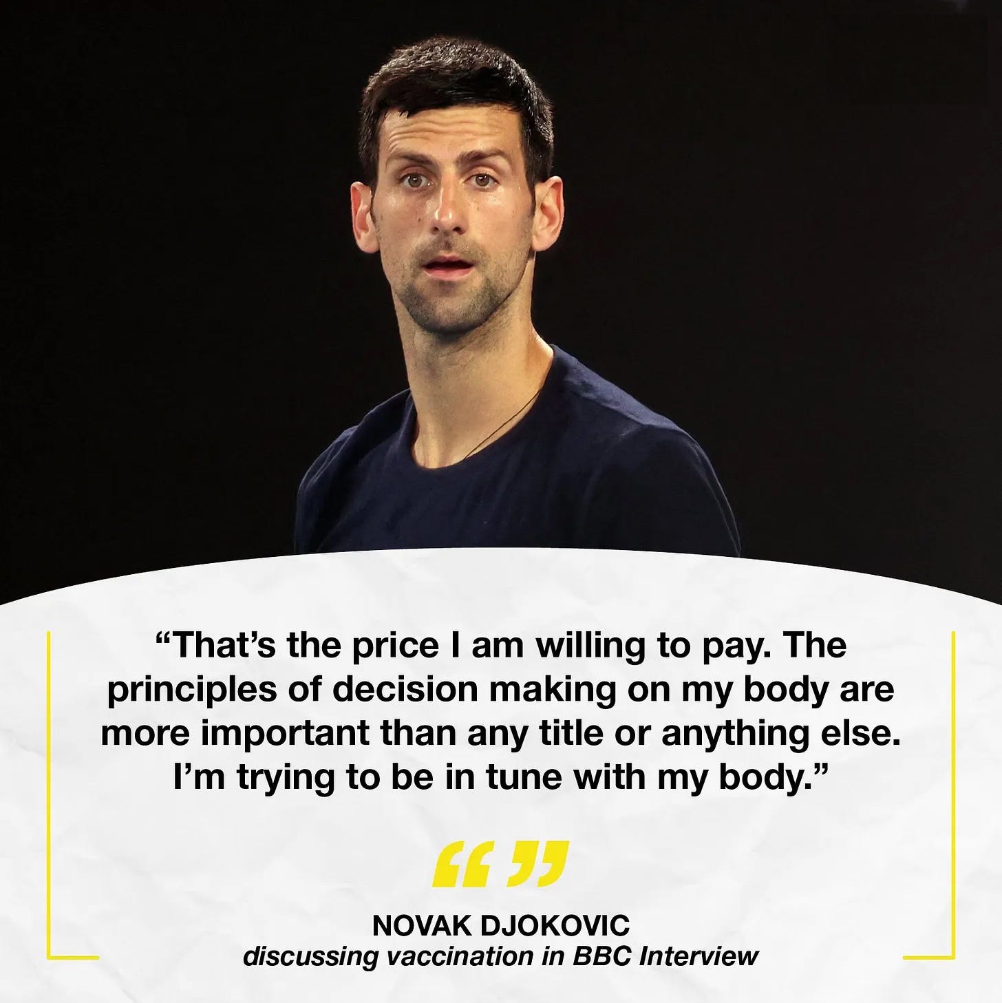 Novak Djokovic willing to miss tournaments over vaccine | BBC News