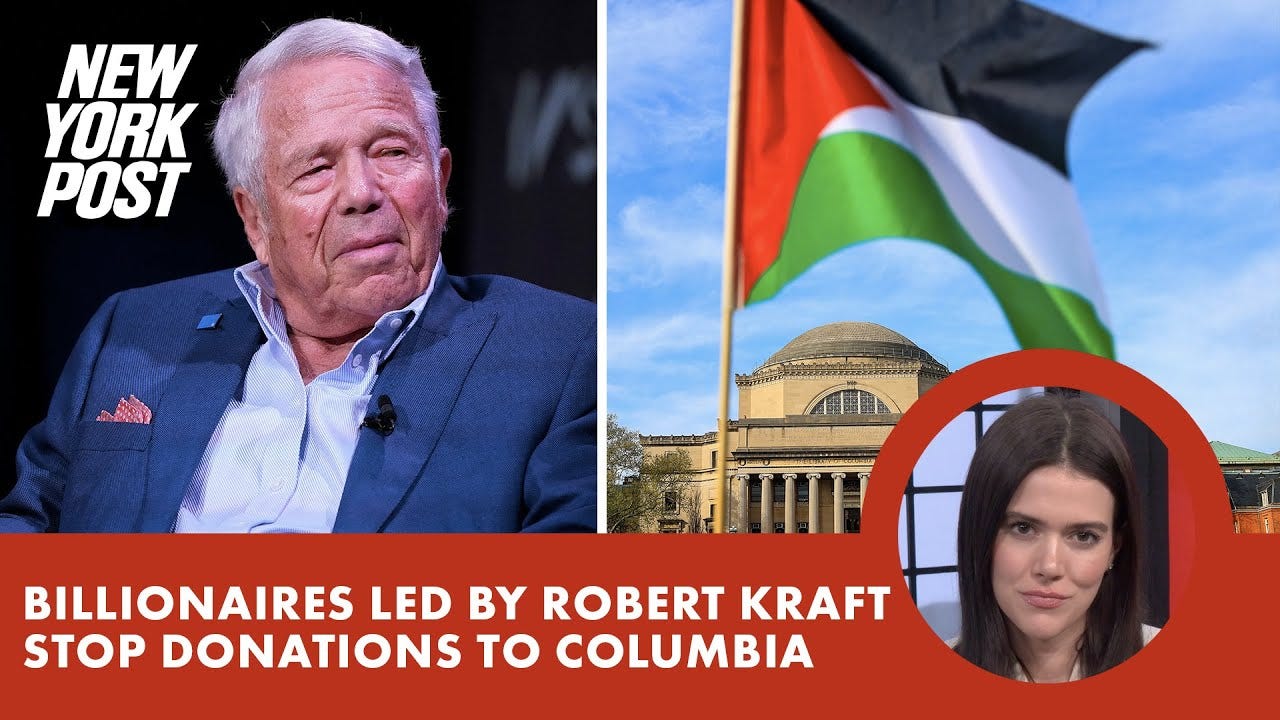 Billionaires stop Columbia cash over anti-Israel protests
