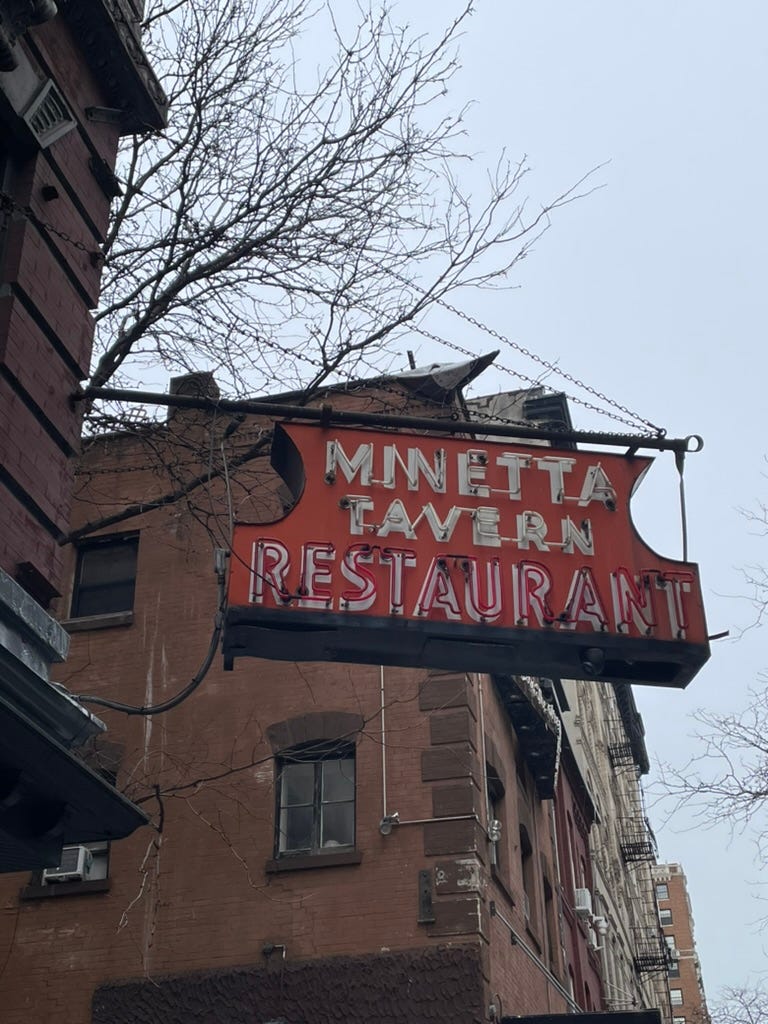 Minetta Tavern Neon Sign NYC