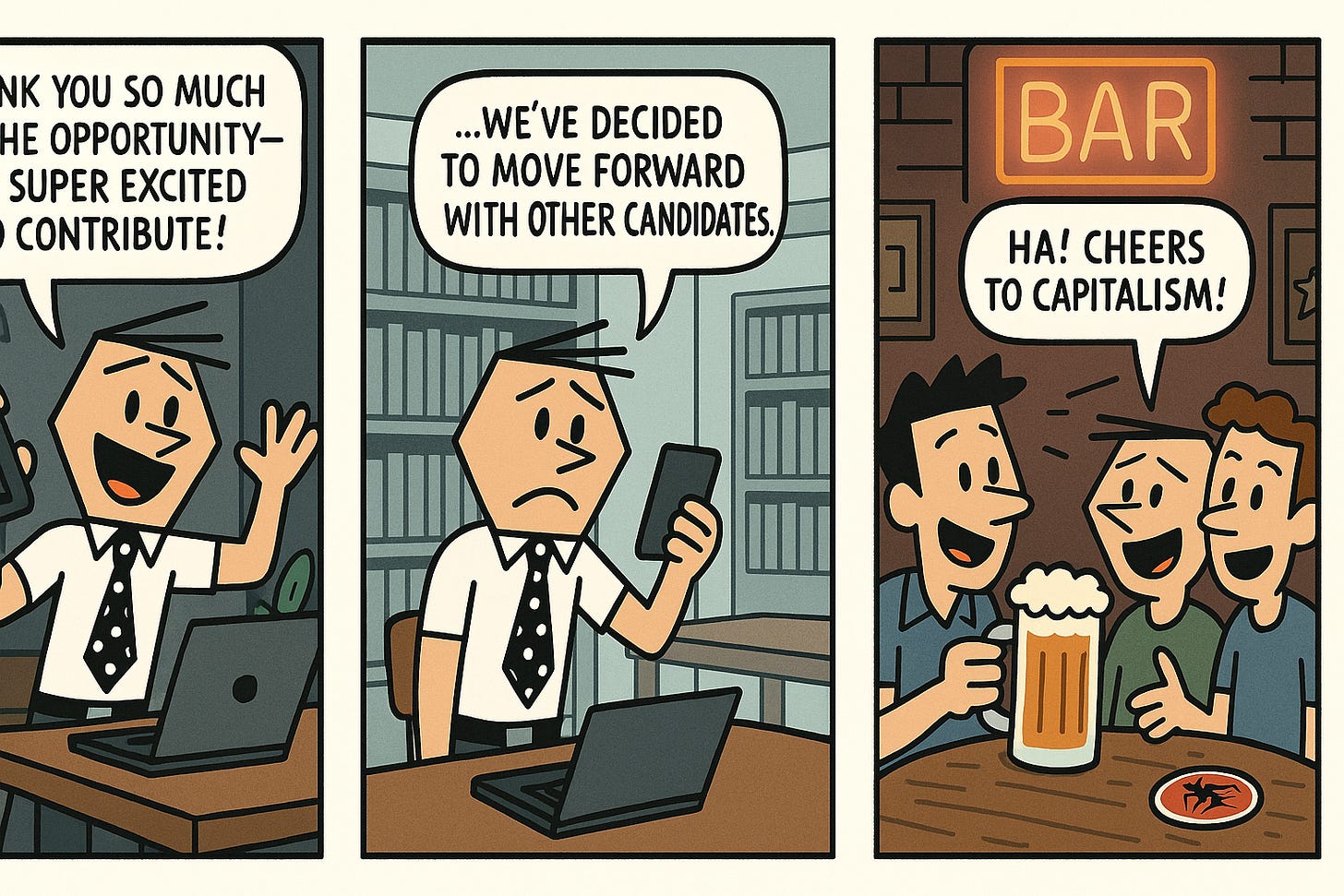 Job Search Journey: A Comic Tale