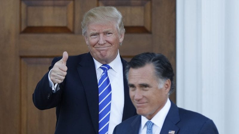 mitt romeny called back for donald trump