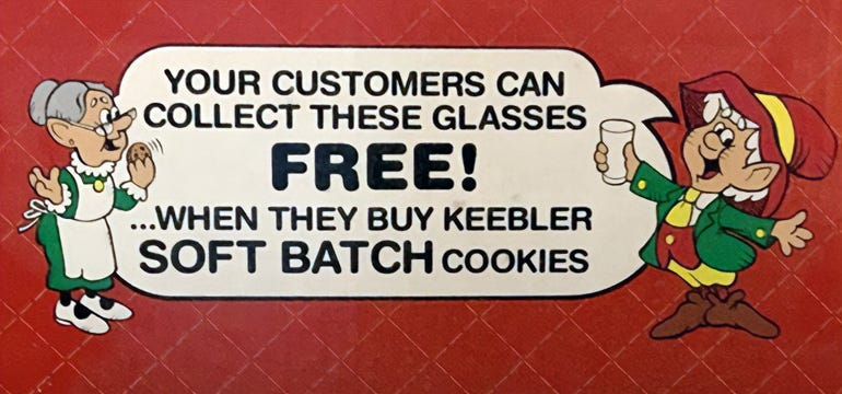 Keebler Soft Batch Cookies Glasses Ad