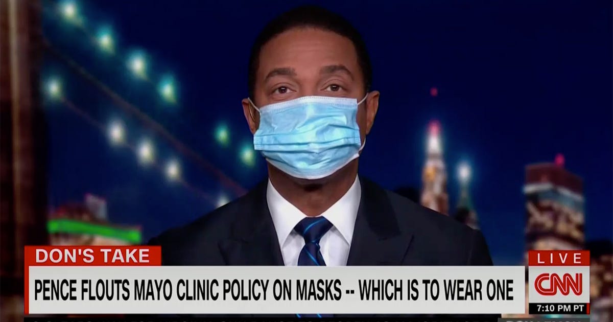 Don Lemon Puts on Mask, Rips Mike Pence for Not Wearing One