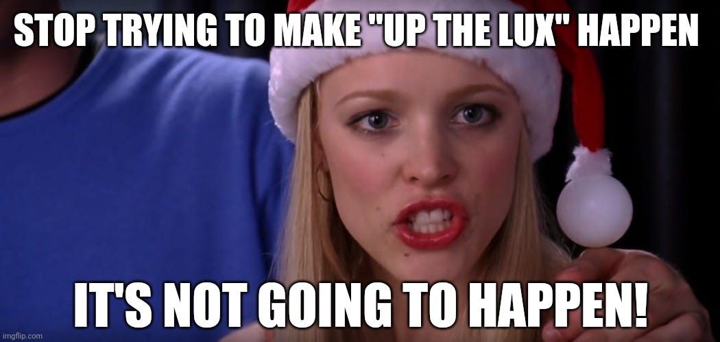 Luxon mean girls meme.