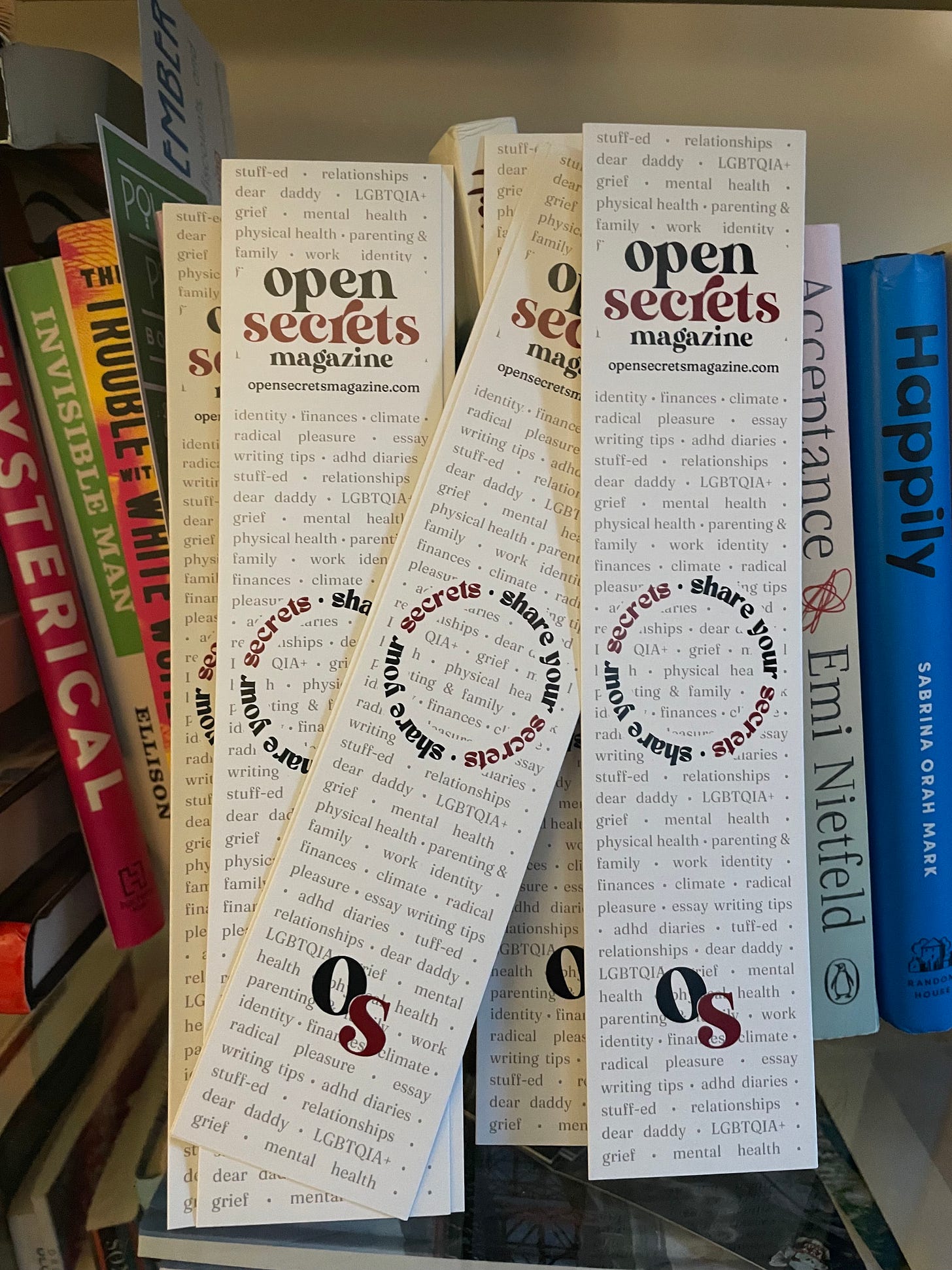 Open Secrets Magazine bookmarks