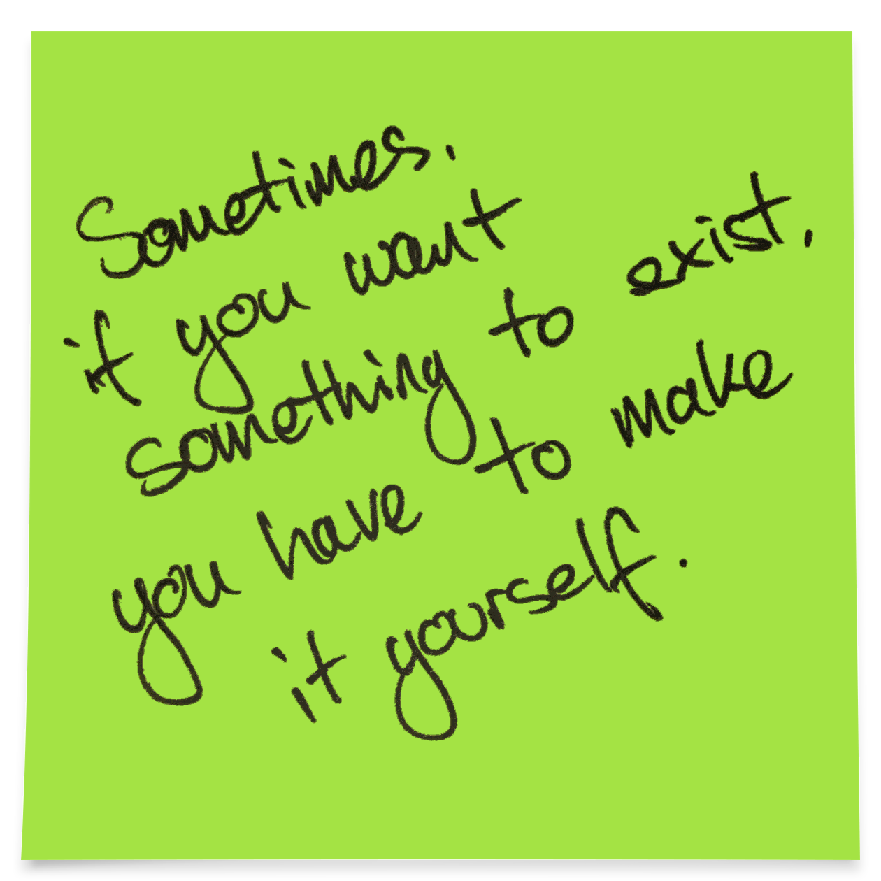 Note to self