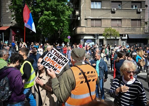 SERBIA-POLITICS-GOVERNMENT-PROTEST