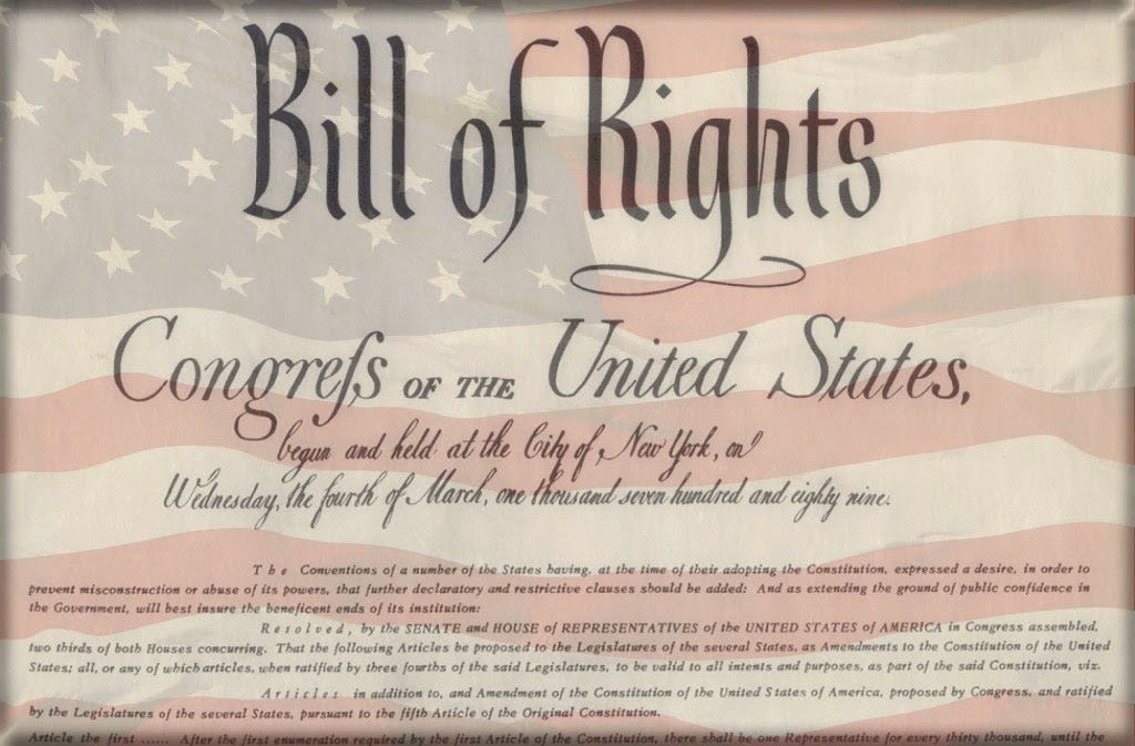 THE AMERICAN BELIEVER: Free Printable Copy Of The Bill Of Rights