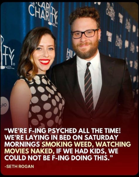 seth rogen commonsense position on not having children