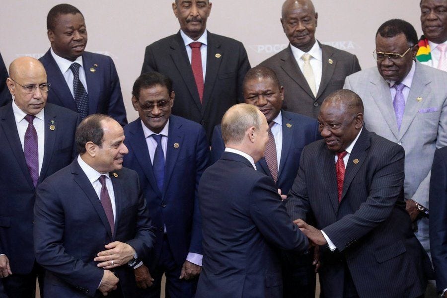 "To compensate for its possible isolation by the West, Russia could turn its attention to Africa, making the continent the next center stage for imperialist struggles."