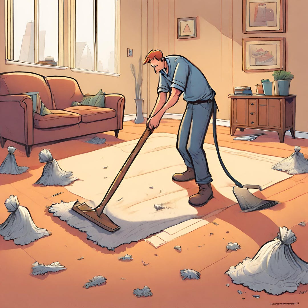 Sweeping problems under the carpet