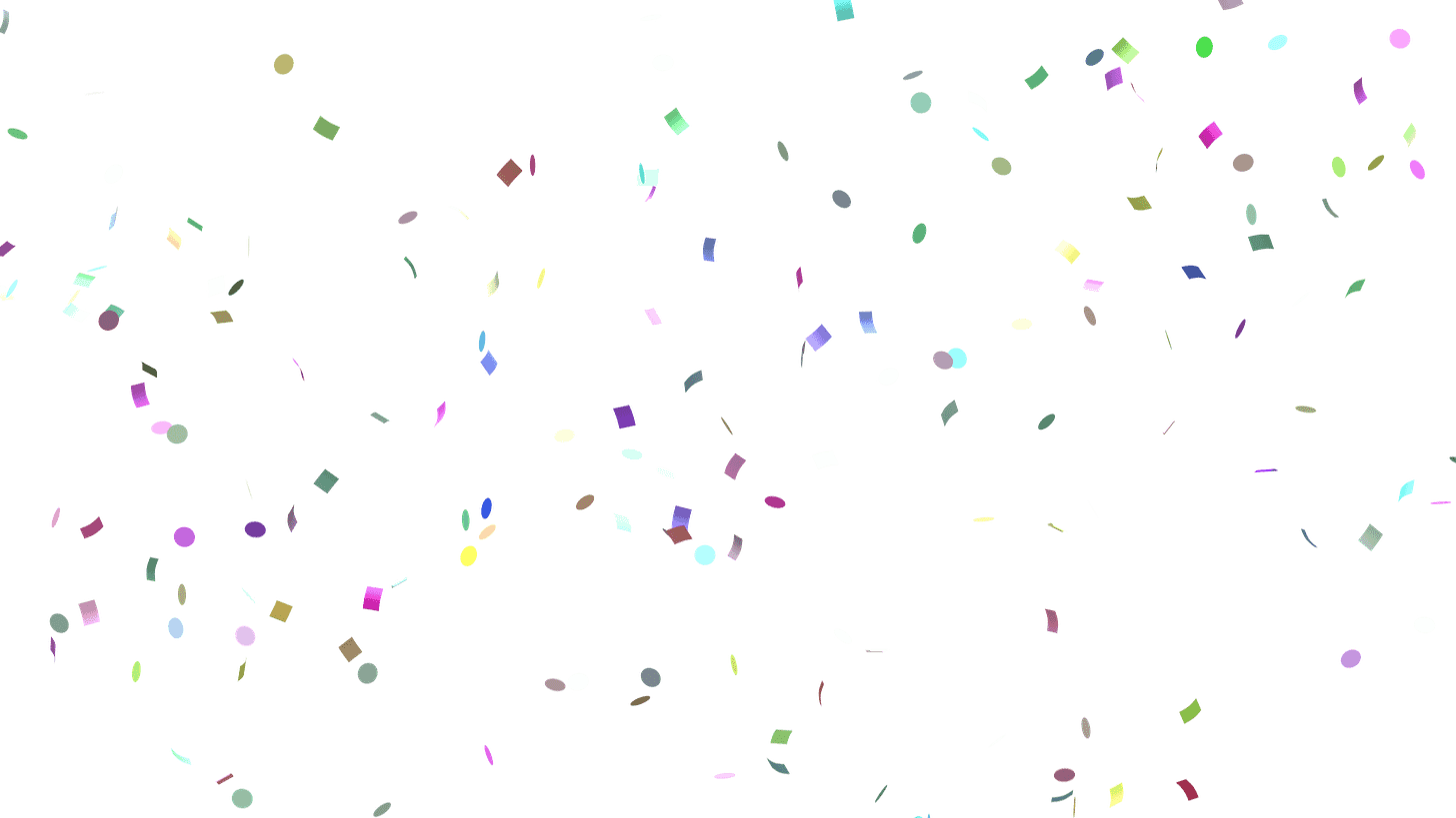 (4K) Confetti Falling Multiple Color Shapes 2